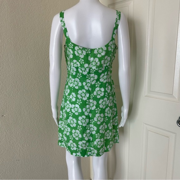 Holiday the Label Maldives Linen Happy Hawaii Lime Mini dress Small - Picture 5 of 10